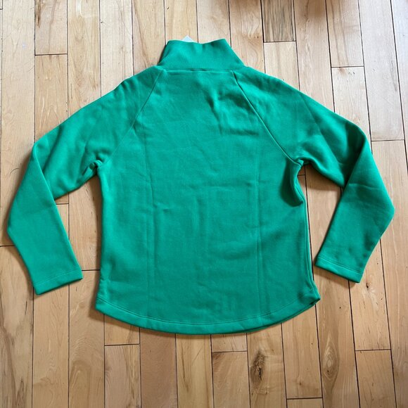 NEW J Crew Factory Green Knit Sweater Sweatshirt Mock Turtleneck Size M - Picture 5 of 7